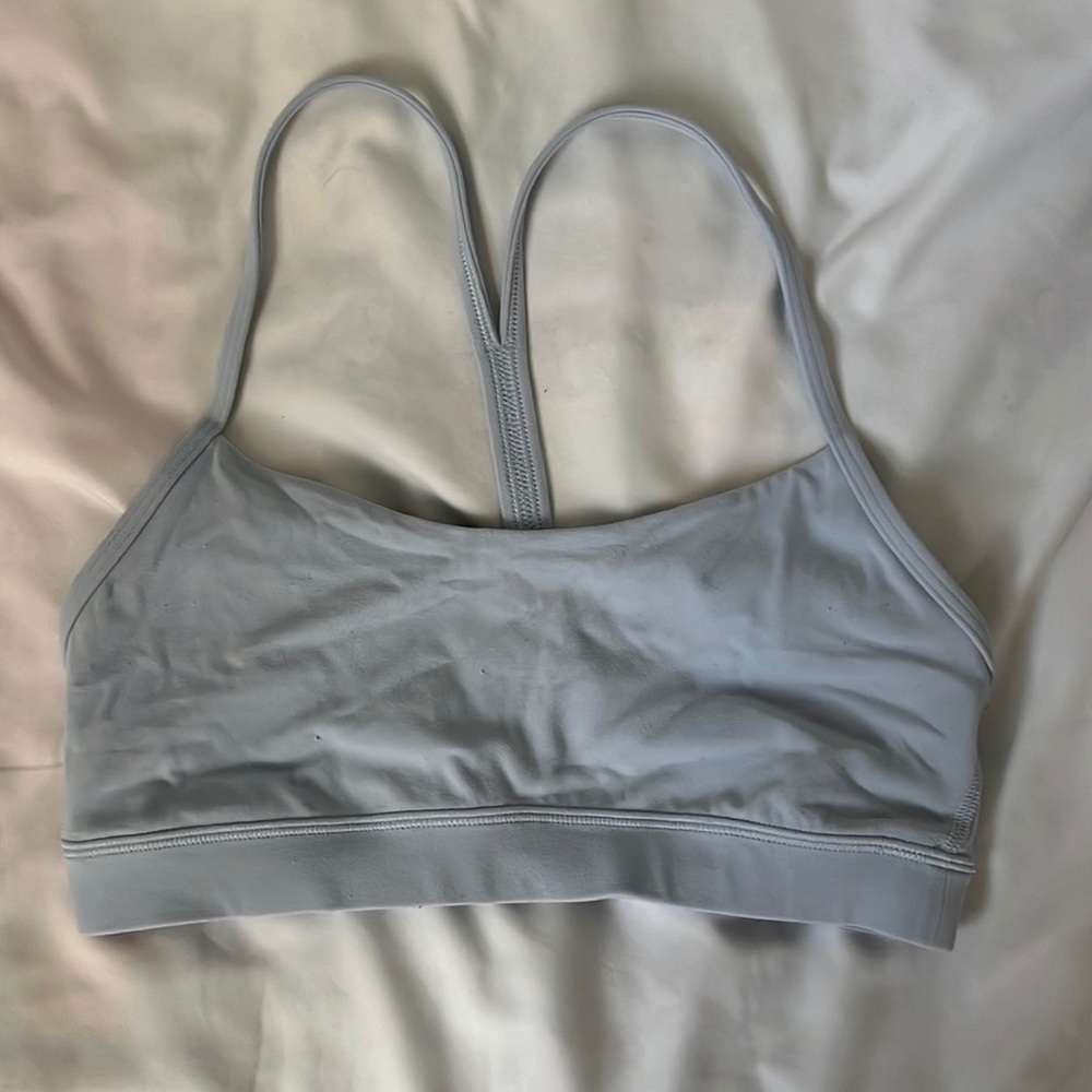 Lululemon Flow Y Bra Nulu Light Support (Light Blue)